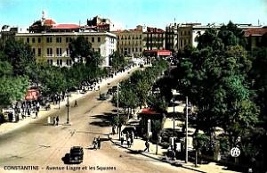 Constantine - Avenue Liagre et les Squares